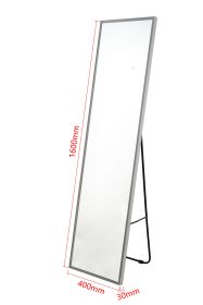 62*16Full Length Mirror with LED Lights, Free Standing Tall Mirror, Lighted Floor Mirror, Wall Mounted Hanging Mirror