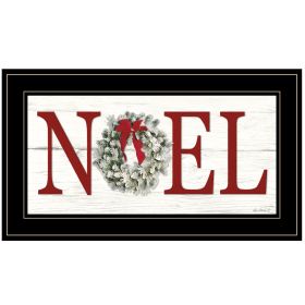 "Christmas Noel" by Lori Deiter, Ready to Hang Framed Print, Black Frame