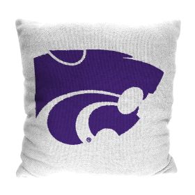 Kansas State OFFICIAL NCAA "Invert" Woven Pillow; 20" x 20"