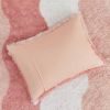 Full/Queen Pink Blush White Reversible Soft Sherpa Faux Fur 3-PC Comforter Set