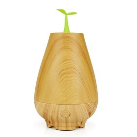 Wood Grain Humidifier Ultrasonic Essential Oil Aromatherapy Machine (Option: Dark Wood Grain-European Standard)