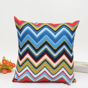 Corrugated Cushion Car And Sofa Pillow Cover (Option: 2style-45x45cm)