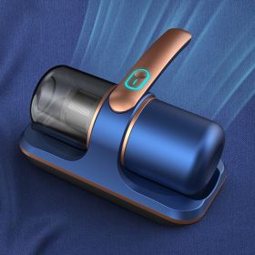 Bed Wireless Mites Instrument Rechargeable Household UV Sterilization Dehumidification Vacuum Cleaner (Option: Blue And Gold-English Packaging)