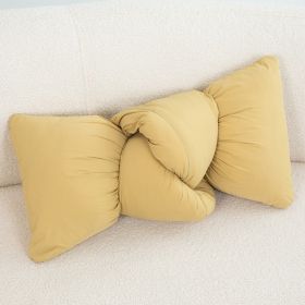 Inn Bedroom  Bedside Living Room Knotted Shaped Pillows (Option: Lemon Yellow)