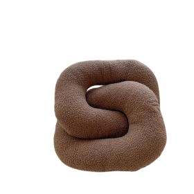 Special-shaped Pillow Sofa Cushion Long Bedside Soft Cushion (Option: Love Ring Gray Coffee-See Details)