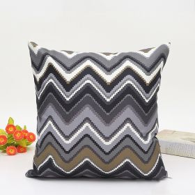 Corrugated Cushion Car And Sofa Pillow Cover (Option: 1style-45x45cm)