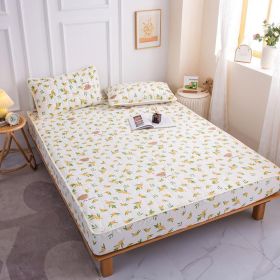 Cotton Covered Anti Slip Cartoon Bedspread (Option: Orange Flavored Bear-150x200cm)