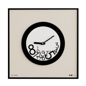 Wall Clock Living Room Home Fashion Quartz (Option: Black-40x40cm)