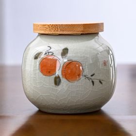 Hand Drawn Ge Kiln Tea Jar (Option: 08 Style)