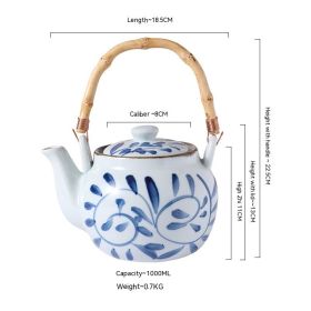 Porcelain Household Ceramic Kettle Tea Japanese Retro (Option: Rhynchophylla Kettle)