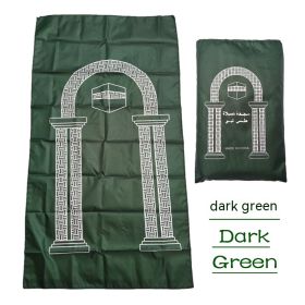 Portable Travel Worship Blanket Prayer Blanket (Option: Dark Green-100X55mm)