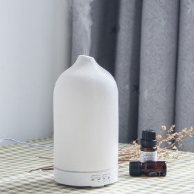 Air Humidifier Dropshipping Ceramic Aroma Diffuser 5 Colors 100ml Ultrasonic Essential Oil Diffuser (Option: AU-White)