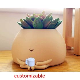 Home Minimalist And Cute Sitting Flowerpot Room (Option: 5 Inches)