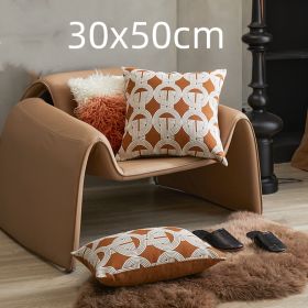 Sofa Cushion Case Bedside Square Pillow Backrest Throw Pillowcase (Option: Ring-30x50cm)