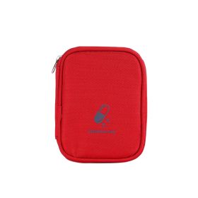 Portable Medicine Bag Outdoor First Aid Home Drug Storage (Option: Chinese Red)