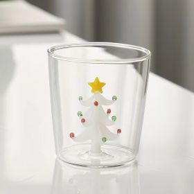 Creative Three-dimensional Christmas Tree Shape Single-wall Cup Home (Option: White Christmas Tree-301 400ml)