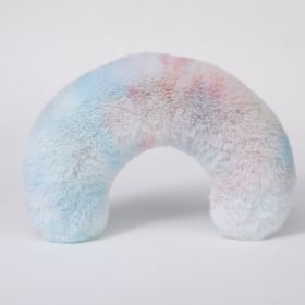 Pet Pillow Super Soft Tie-dyed Plush (Option: U Shaped Color)