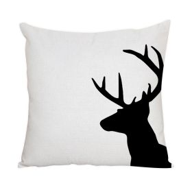 Nordic Style Animal Pattern Peach Skin Fabric Fabric Pillow Cover (Option: 3 Style-45x45cm)