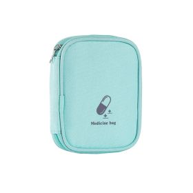 Portable Medicine Bag Outdoor First Aid Home Drug Storage (Option: Light Green)