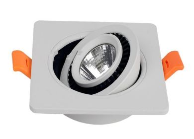 Embedded 360 Degree Dimmable LED Spotlights (Option: 3W Single head-Pure white)