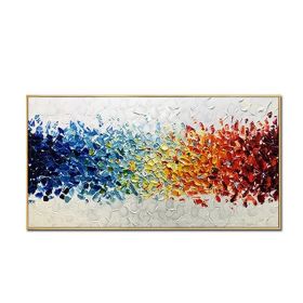 Handmade Abstract Oil Painting Top Selling Wall Art Modern Minimalist Colorful Picture Canvas Home Decor For Living Room  No Frame (size: 90X120cm)