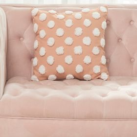 New Nordic Moroccan Tufted Dots Pillow Cover Home (Option: Pink White-45x45cm)