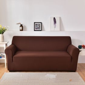 Sofa Cover All-inclusive Non-slip Sofa Slipcover Fabric Craft General (Option: Coffee-Double)