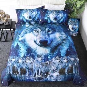 New Pure Cotton Quilt Four-piece Printing Style (Option: Wolf Quilt Cover 3-200x200)