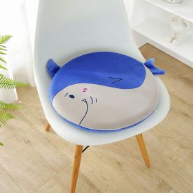 Cute Cow Toy Plush Cartoon Sofa Office Waist Cushion Bed Head Backrest Cushion (Option: Little Shark-40x40x4cm)