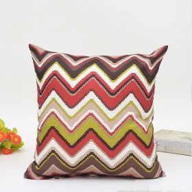 Corrugated Cushion Car And Sofa Pillow Cover (Option: 3style-45x45cm)