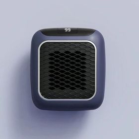 Mini Fan Heater Wall-mounted Dormitory Warm Artifact (Option: Blue-American Standard-1PCS)